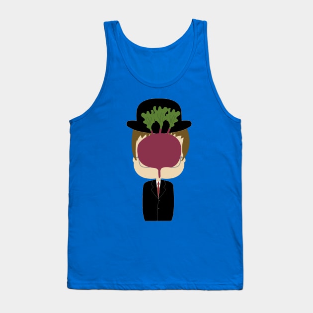 Dwight Magritte Schrute Tank Top by Creotumundo